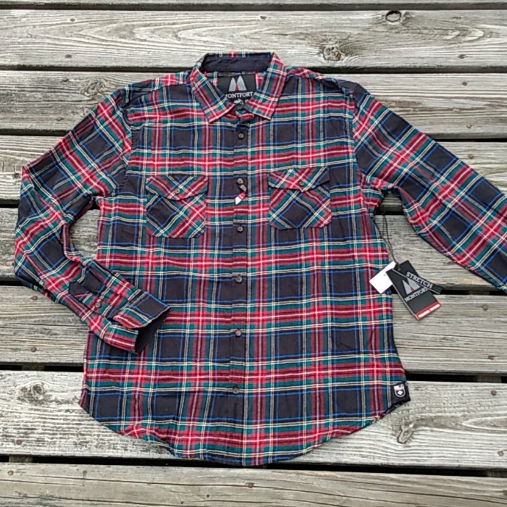 Montfort Stretch Hiking Shirt Size L NWT